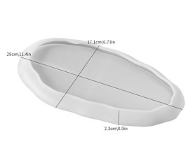 Bandeja ovalada irregular redondeada 